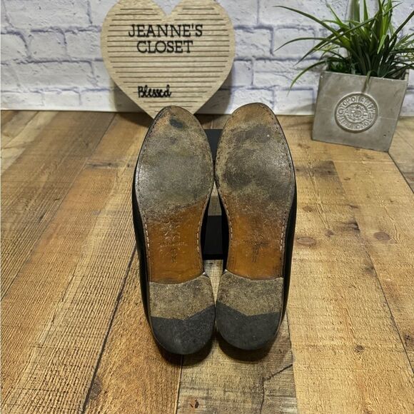 Zelli Mens Size 10 N Leather Black Loafers Shoes Hand Crafted in Italy - Picture 16 of 16